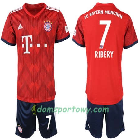 Koszulka Bayern Monachium Ribery 7 Dziecięcy Domowe Koszulki Piłkarskie 2018-2019 Krótki Rękaw